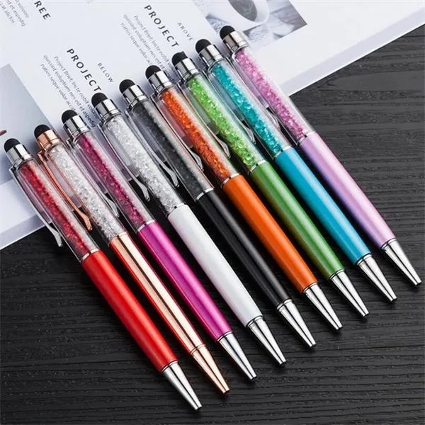 Twist Action Ballpoint Pen w/Crystals 11