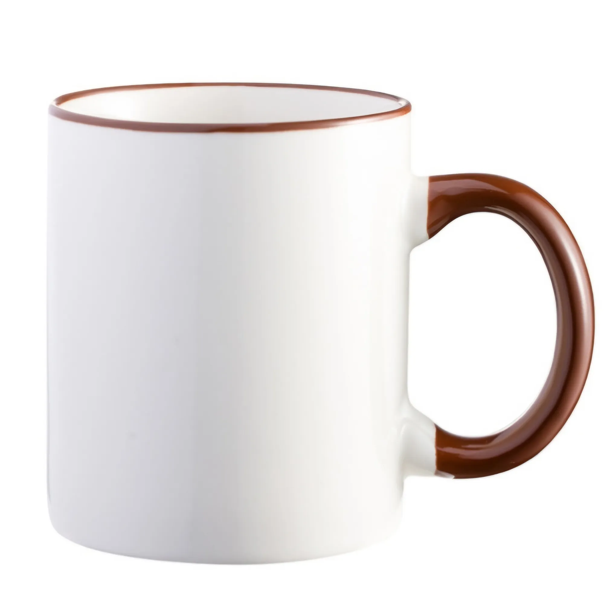 Ceramic Colorful Handle Mug with a Cup-Shaped Mouth 7