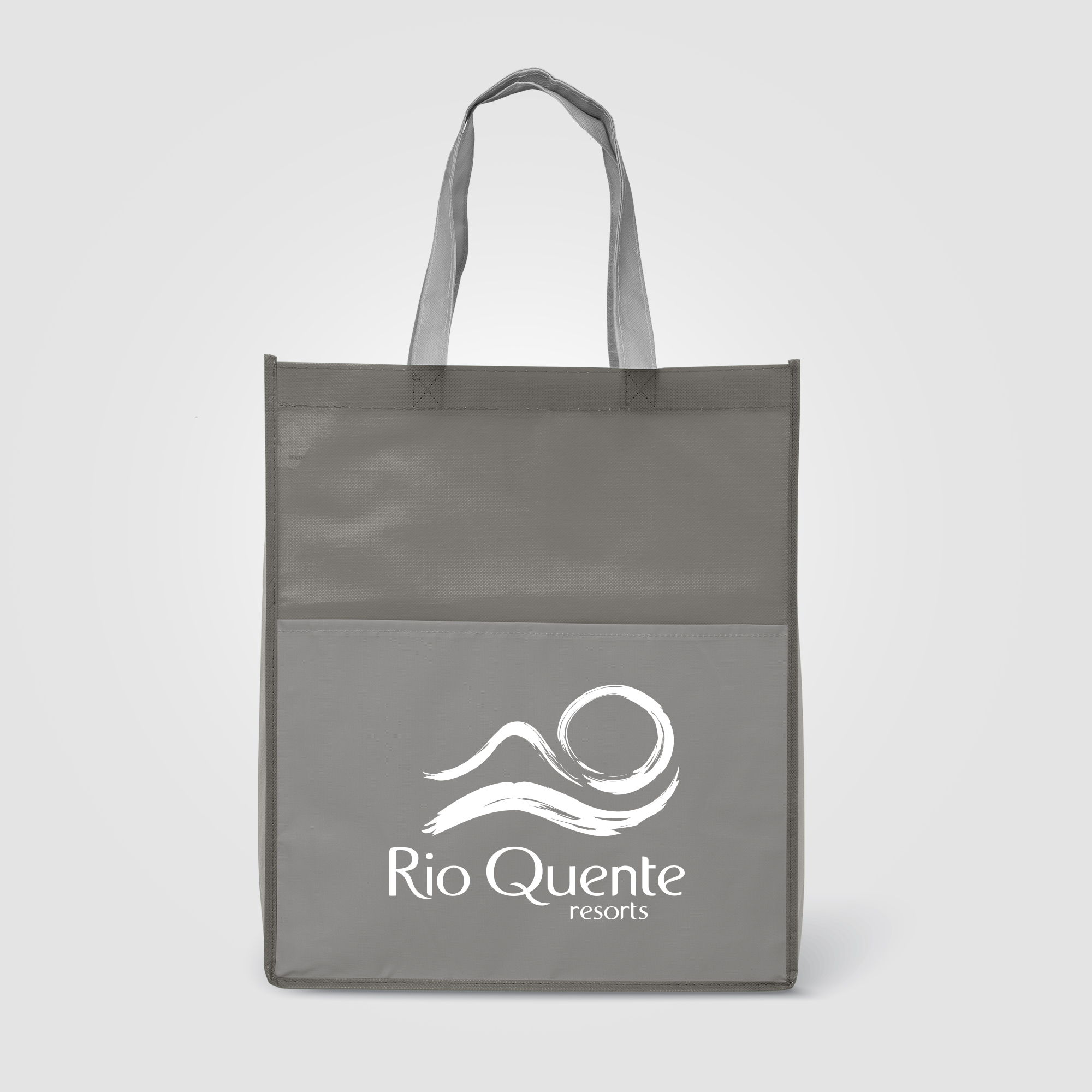 Rome RPET - Recycled Non-Woven Tote with 210D RPET Pocket 15