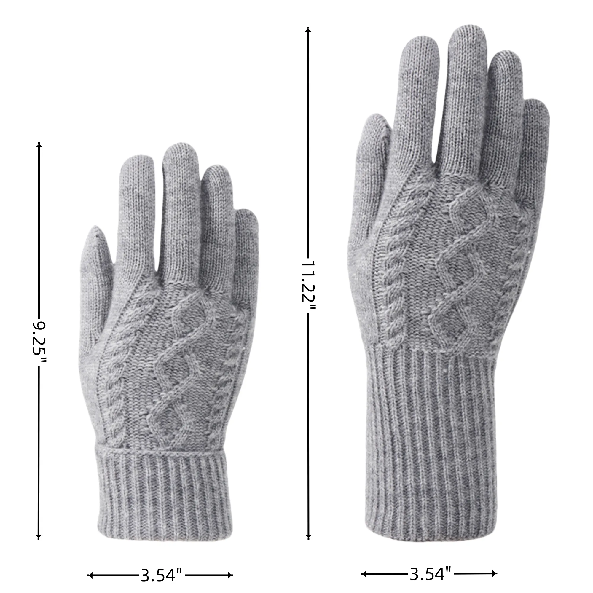 Touchscreen Compatible Knitted Gloves 8