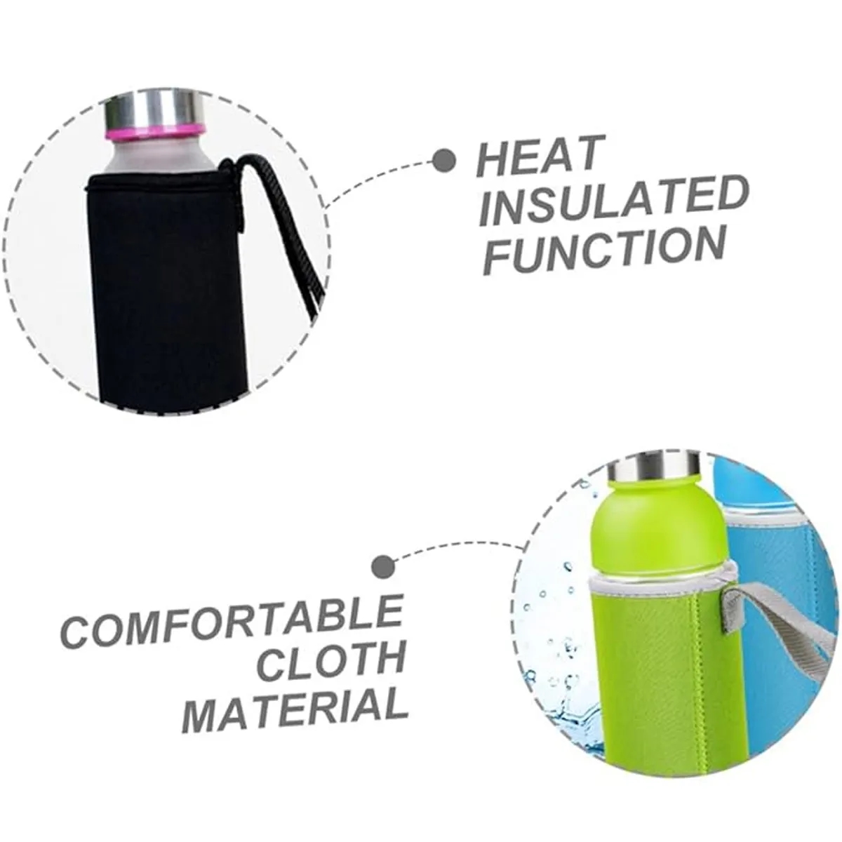 Neoprene Can Insulator With Drawstring, custom koozie with logo imprint 7