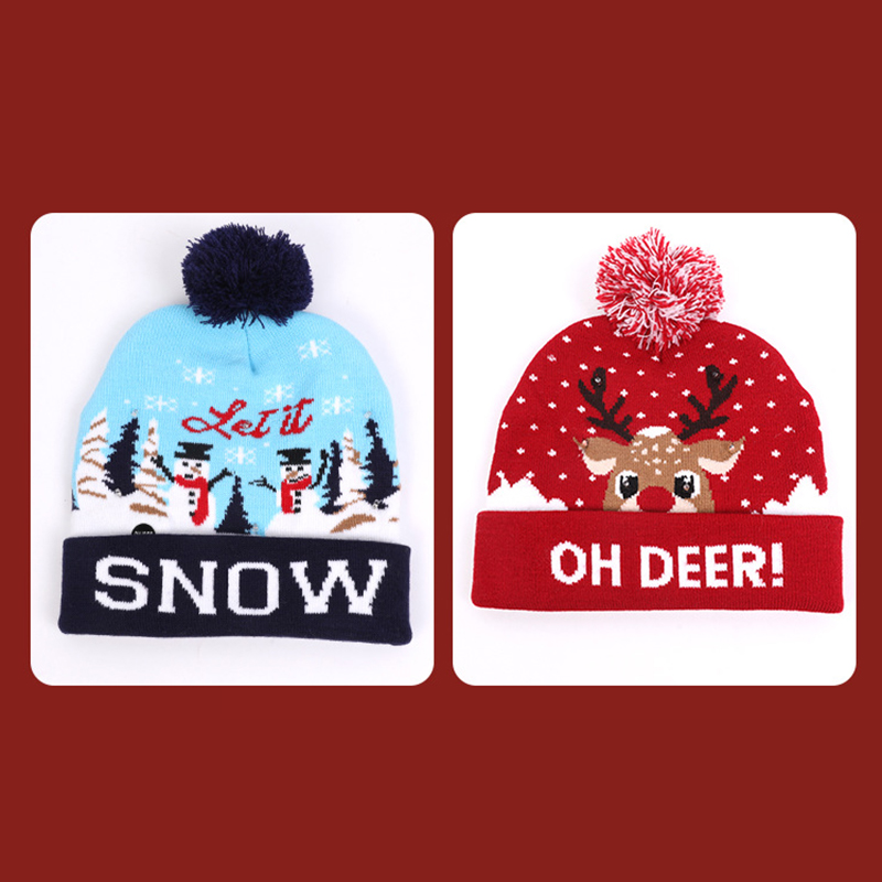 LED Christmas Holiday Hat for Unisex Kids Adults 2