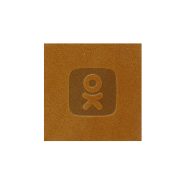 2" x 2" Leather Square Patch 4
