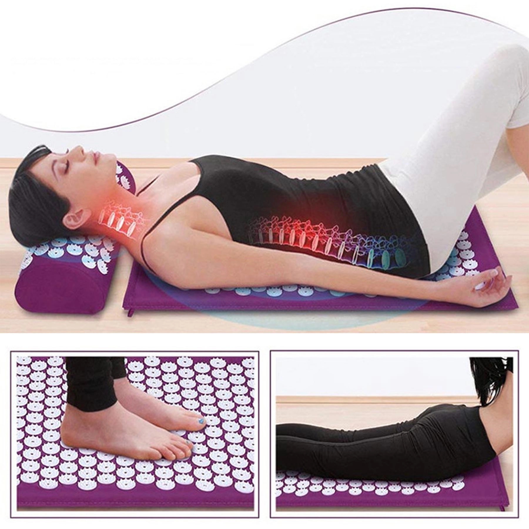 Acupressure Mat and Pillow Massage Set 10