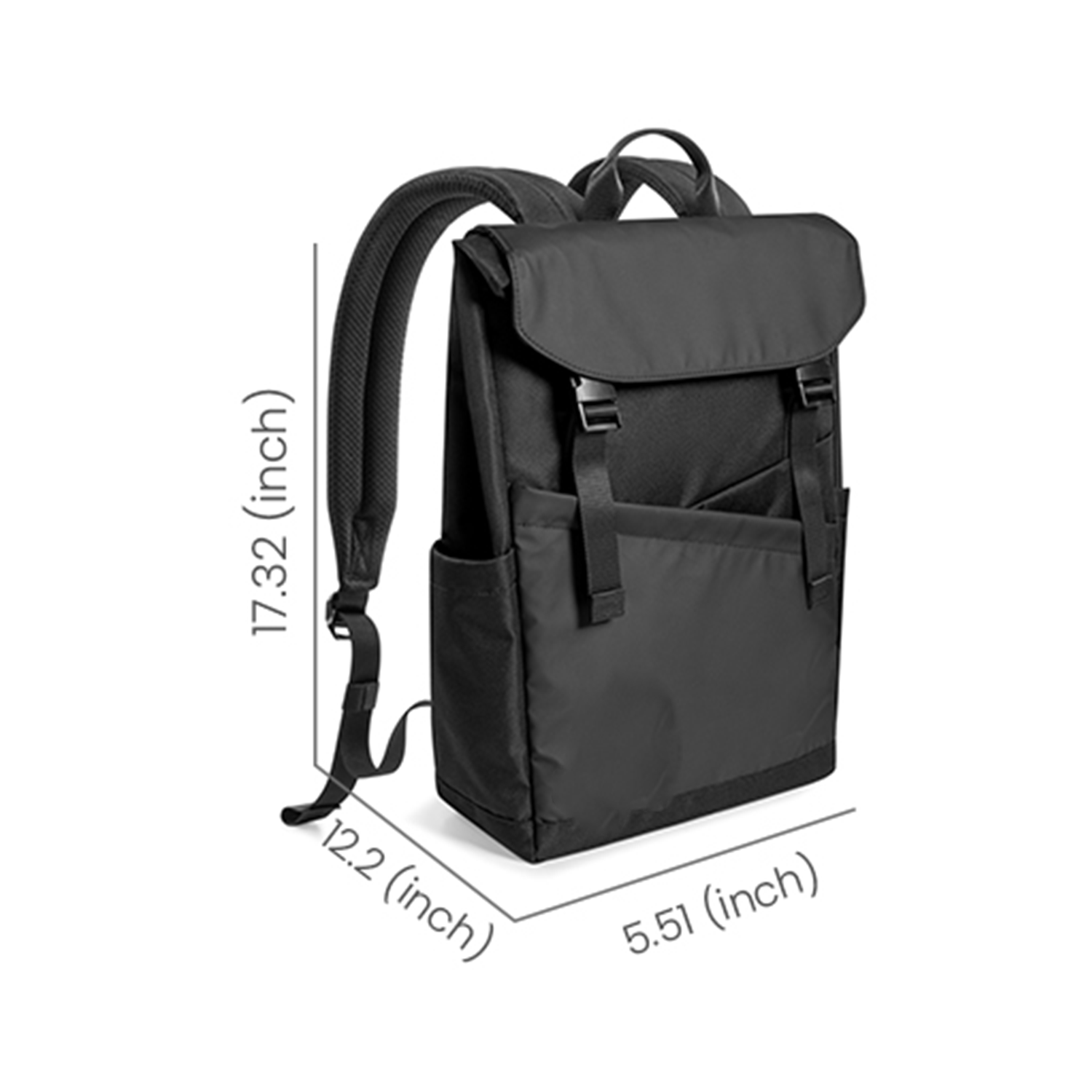 Polyester Water-Resistant College Travel Casual Backpack 3