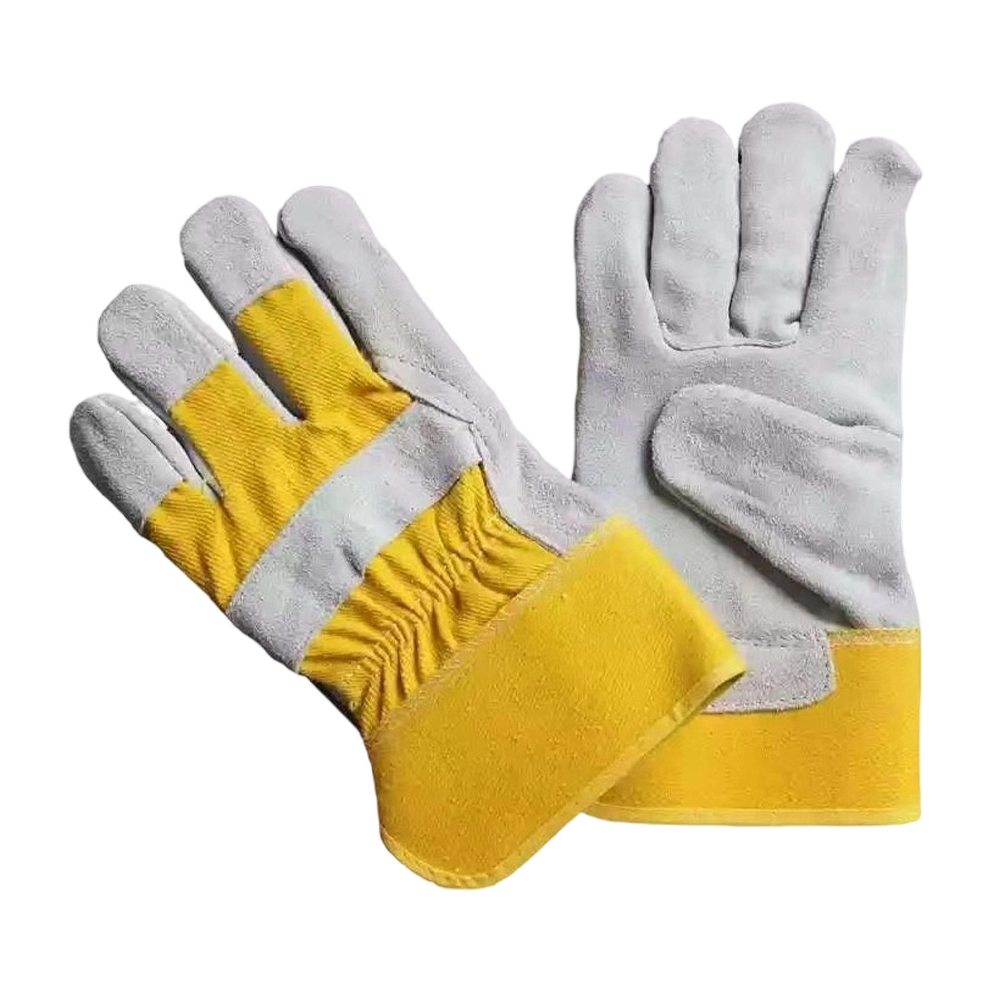 Split Leather Work Glove With Reinforced Palm And Safety Cuff 9.9" x 6" 2