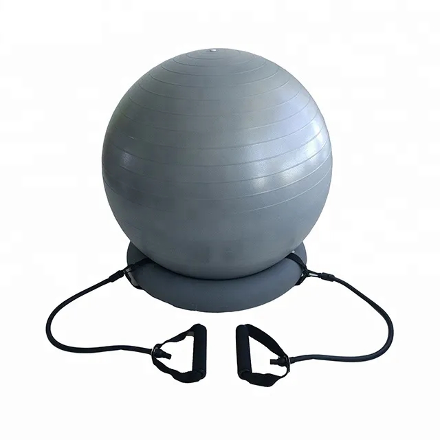 Yoga Ball Chair with Two Resistance Bands 2
