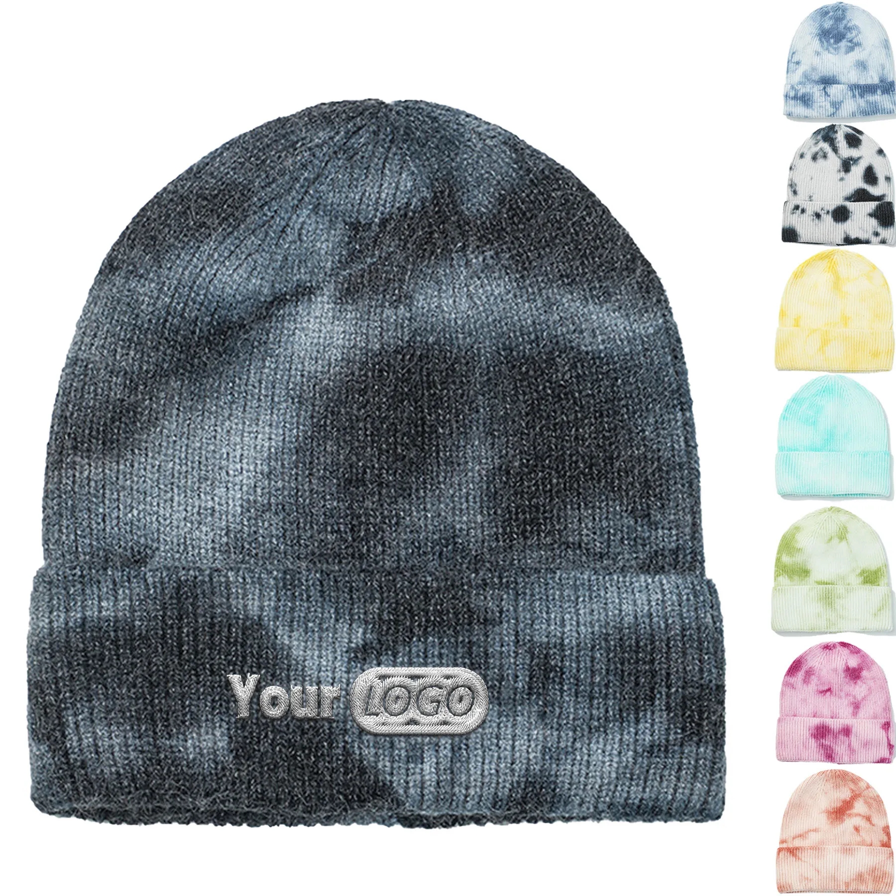 Tie-Dye Knitted Beanie 3