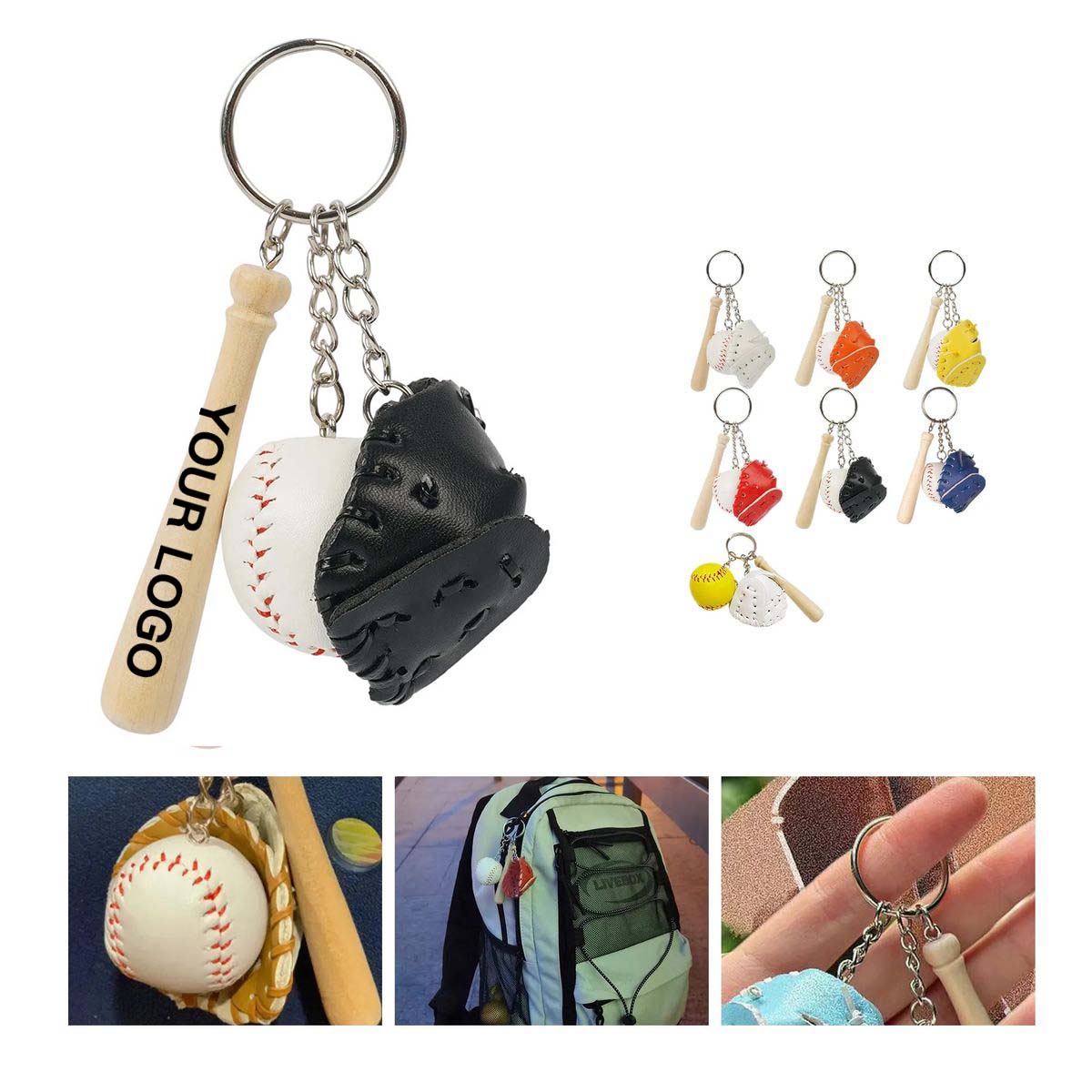 Sport Keychain Baseball Theme Mini Accessory 1
