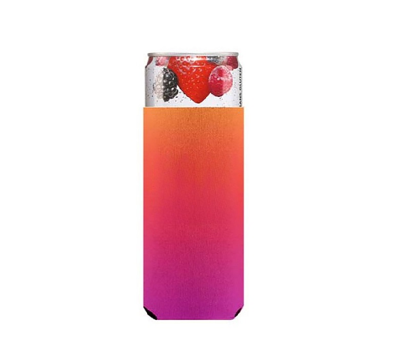 Full Color Slim Foam Bottle Cooler, 12 oz. 1