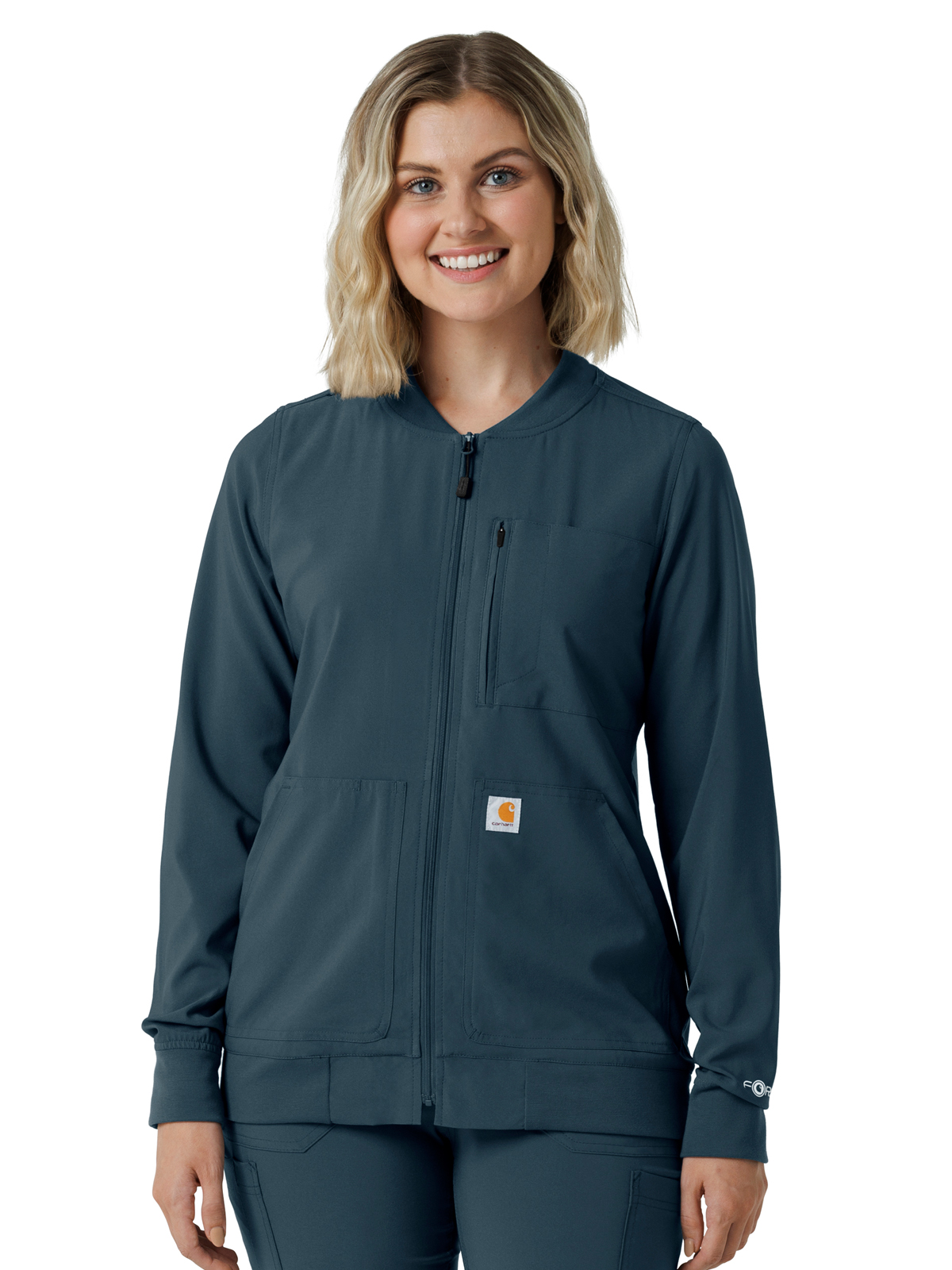 Carhartt Scrubs - Force Cross-Flex - Women's Six-Pocket Lightweight Scrub Jacket 3
