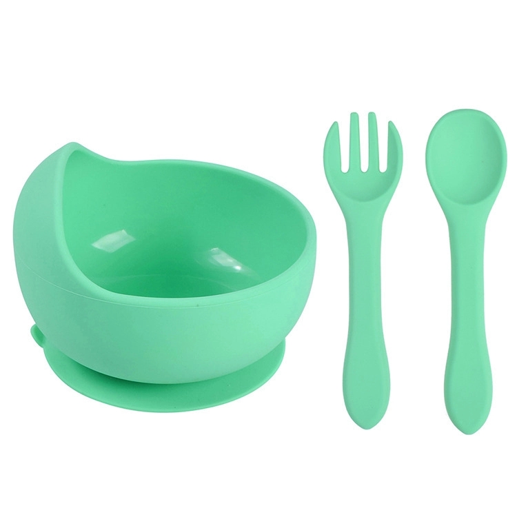 Silicone Suction Bowls for Baby with Spoon and Fork 16