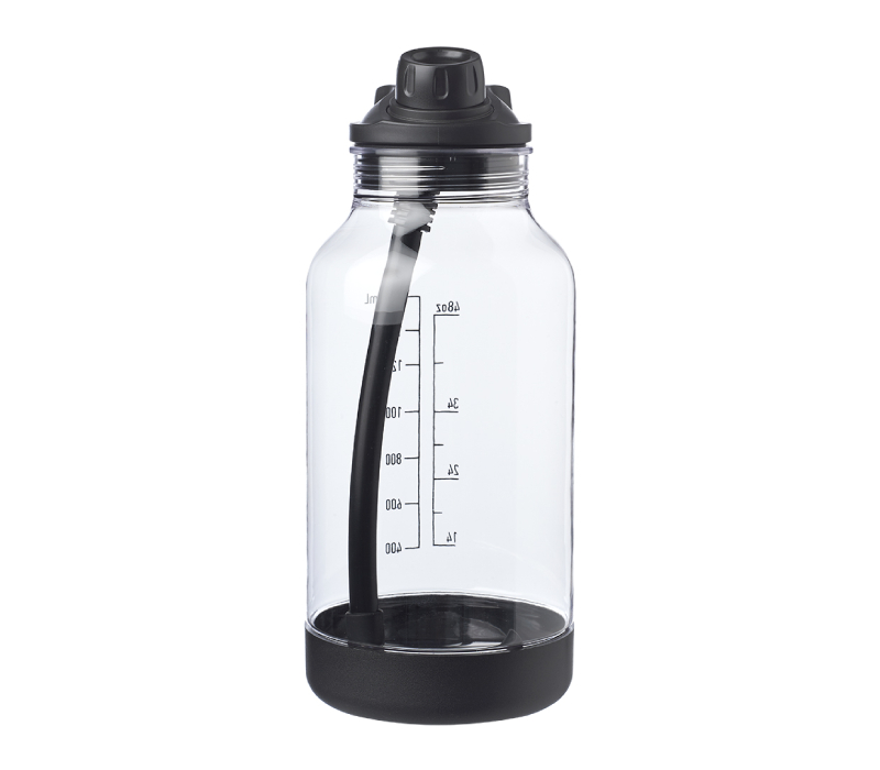 Sports Water Bottle with Straw & Capacity Marking, 64 oz. 5