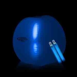 Translucent 24" Inflatable Beach Ball with Glow light Sticks 3