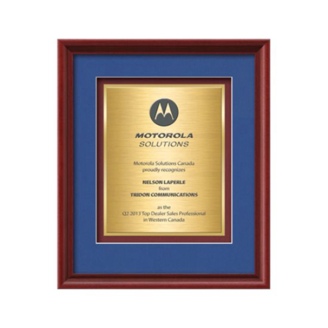 Raven Certificate TexEtch - Mahogany