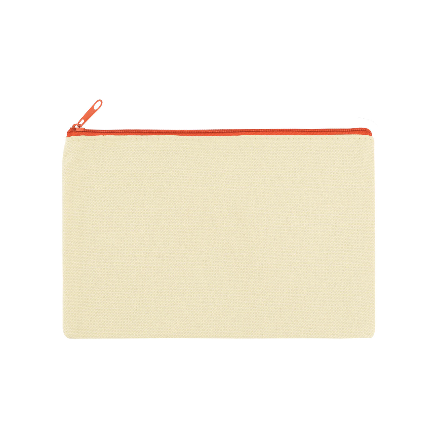 9" x 6" Cotton Canvas Zipper Pouch 2