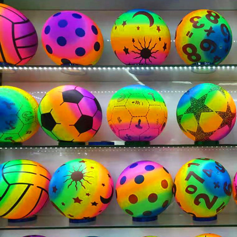 9 Inch Inflatable Rainbow Beach Ball 6