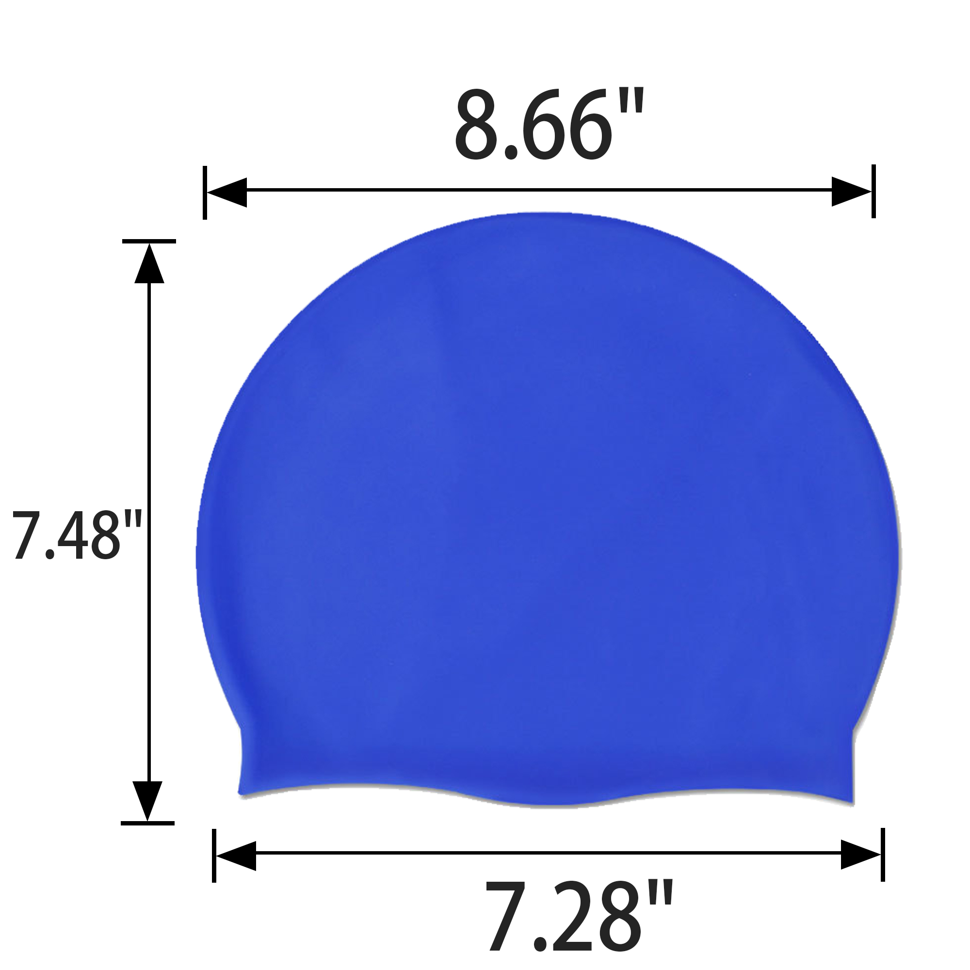 Unisex Silicone Swimming Cap with Ear Cover ?C 16 Colors 2