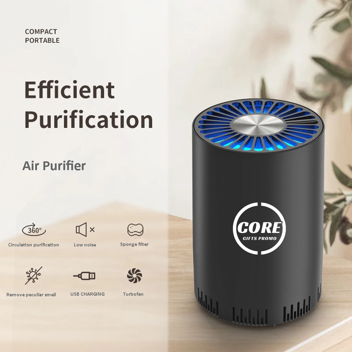 Air Purifier Small Portable Cleaner With HEPA Filter 4