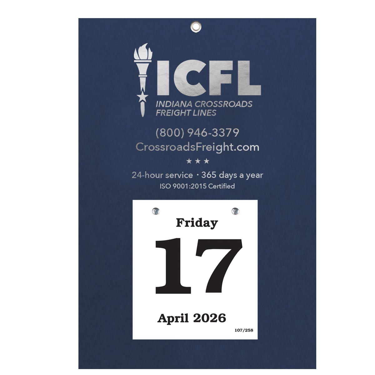 Daily Date Calendars – Foil Stamped-8-3/8" x 12-3/8" 2
