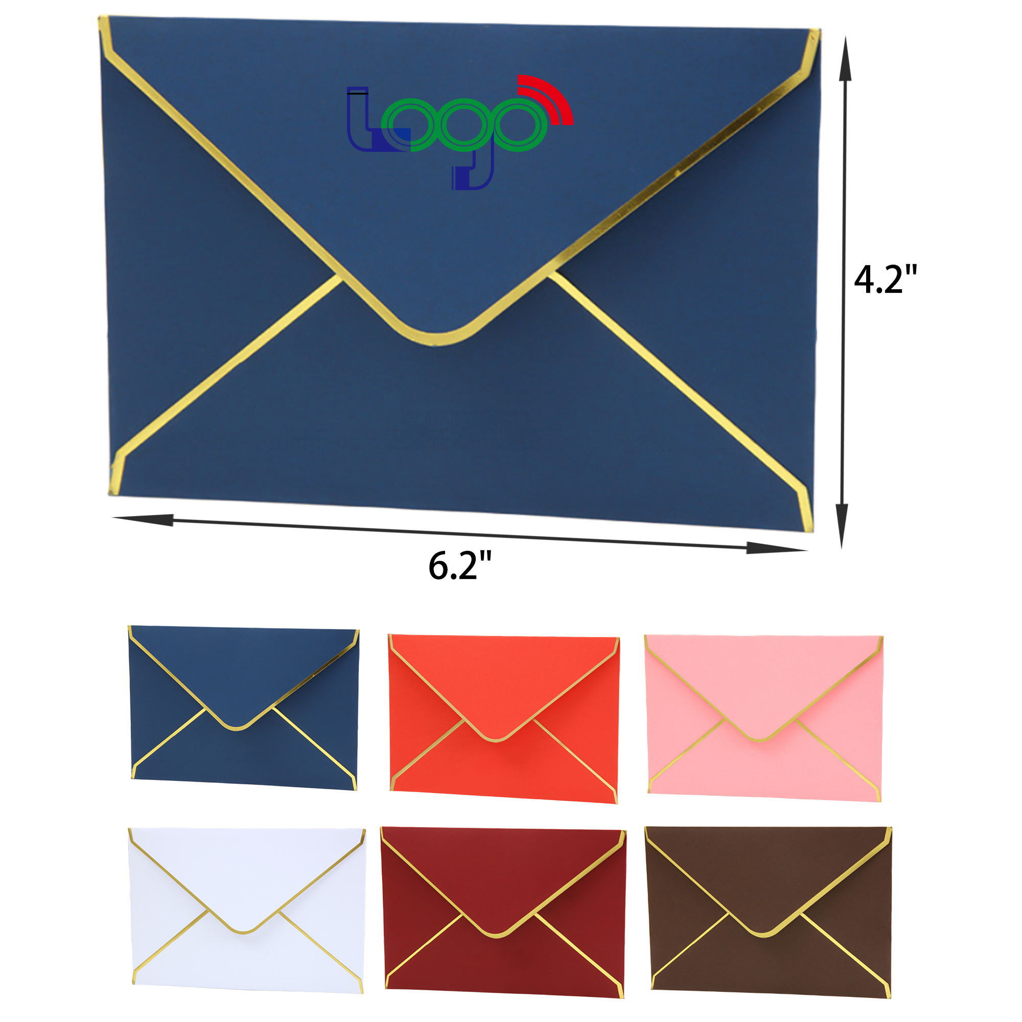 Elegant Foil Stamped Envelope Greeting Card 7