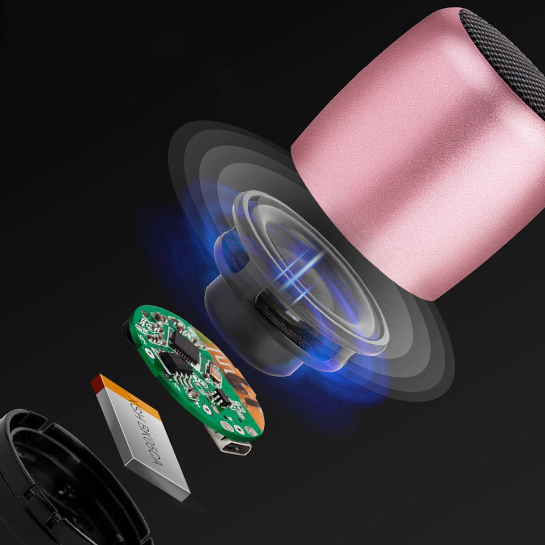 Mini Outdoor Portable Wireless Bluetooth Bass Speaker 5