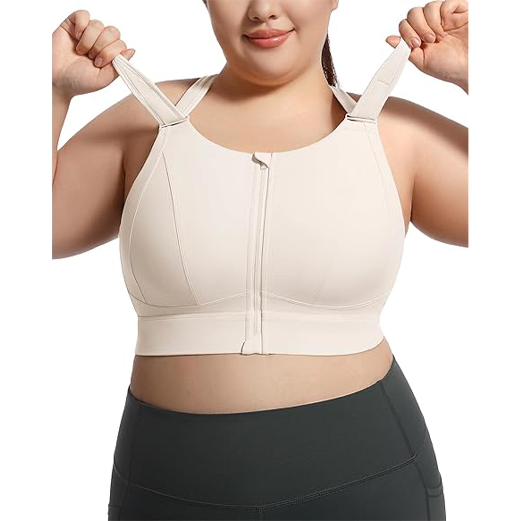Women's Adjustable Zipper Front Bra 11