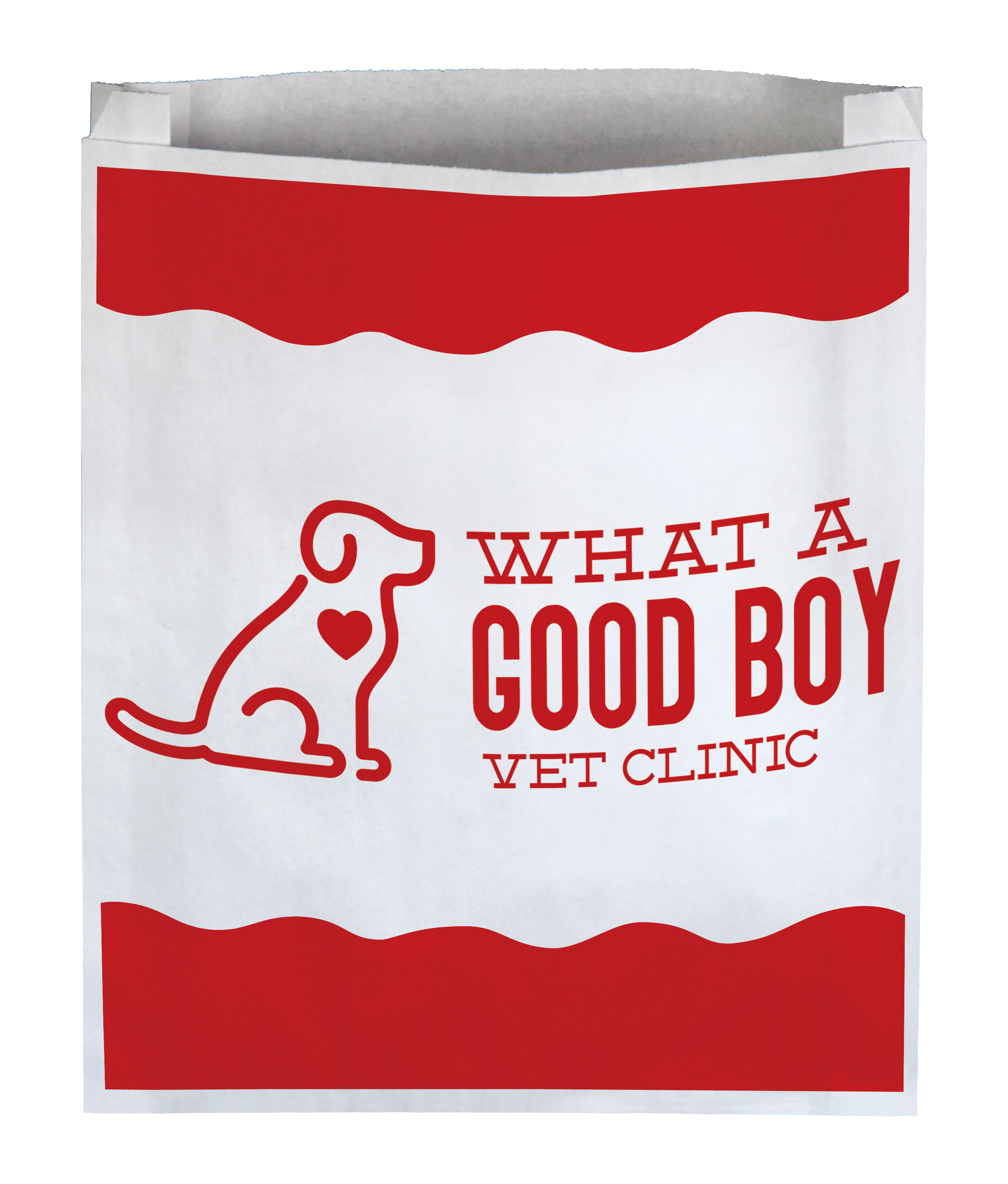 One Color 1-Sided Merchant Paper Bag (12" x 15" x 2.5")