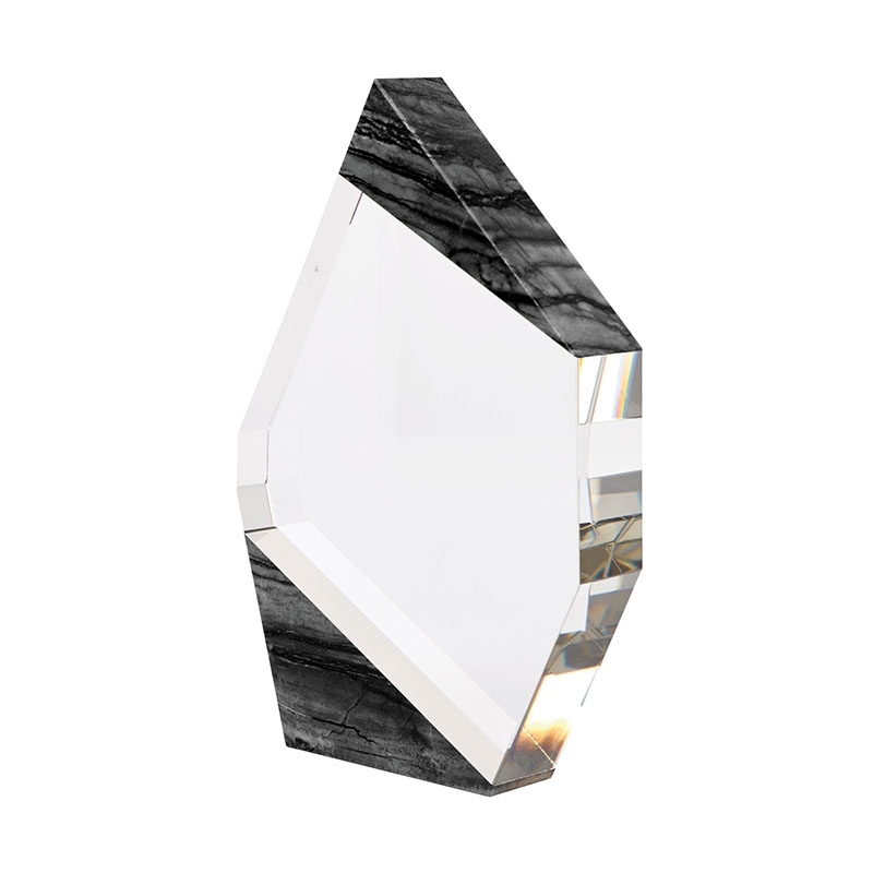 Aquila Crystal Polygon with Marble Trim 7