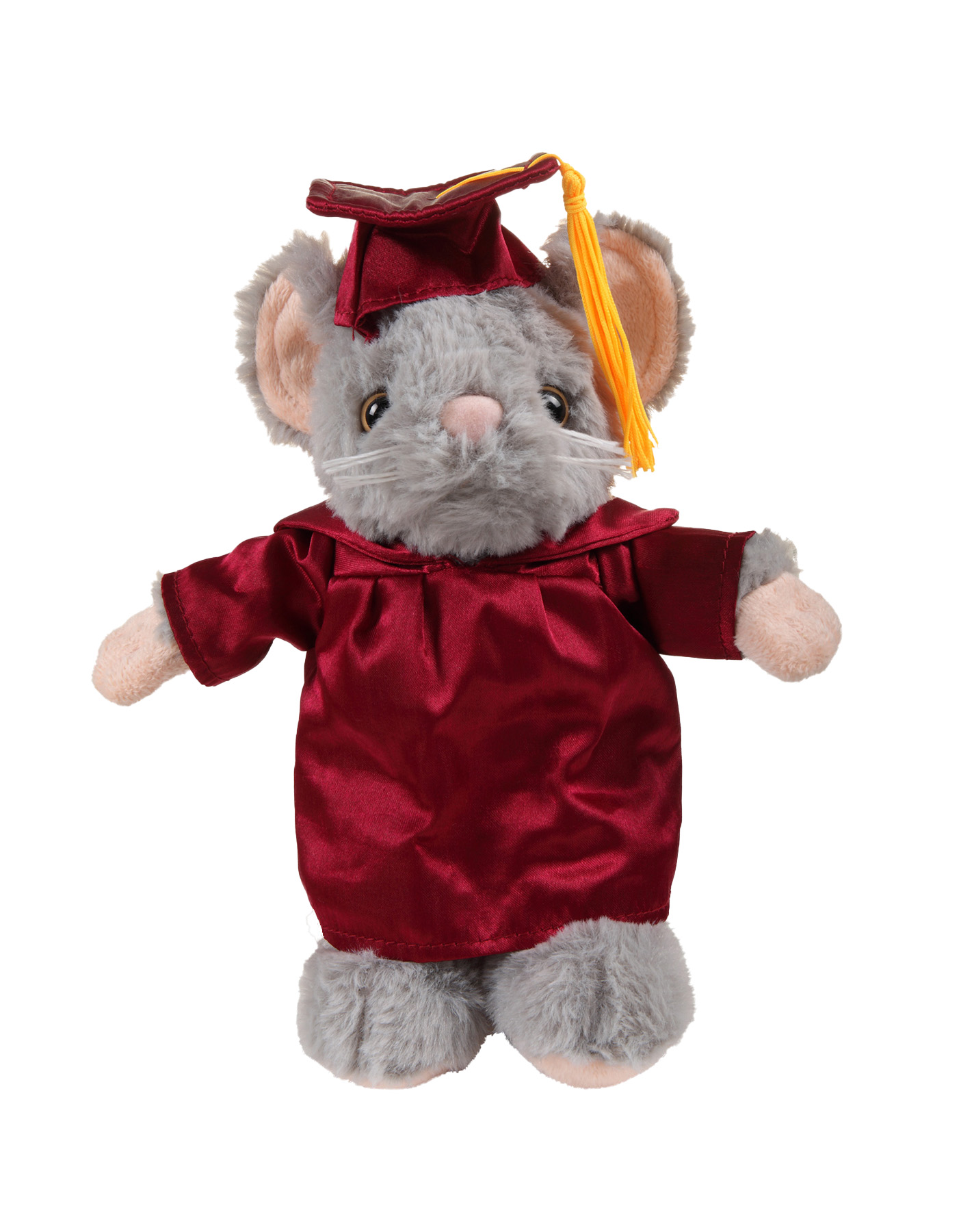 soft plush Mouse with graduation cap &gown 2