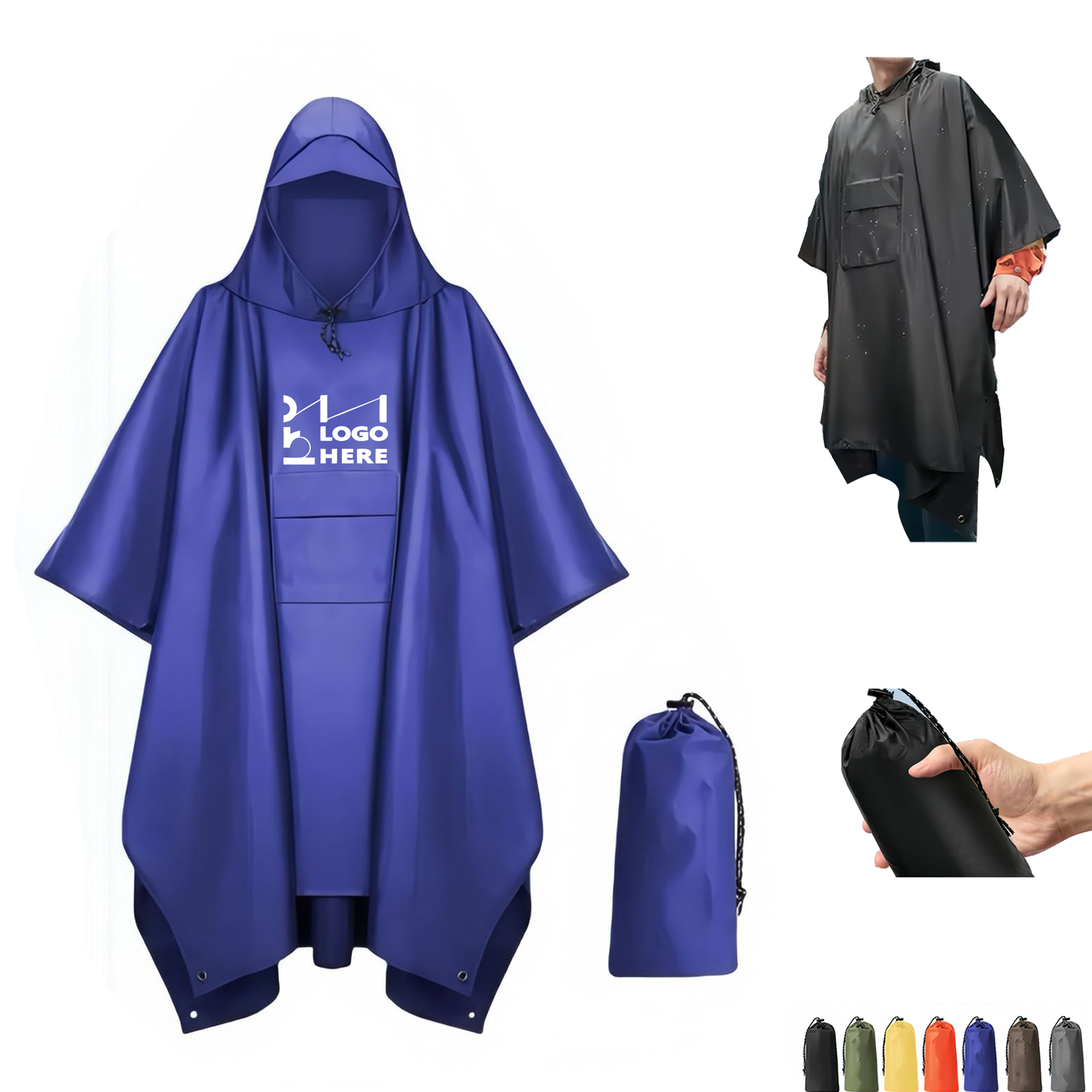 Packing Bag Hooded Poncho 2