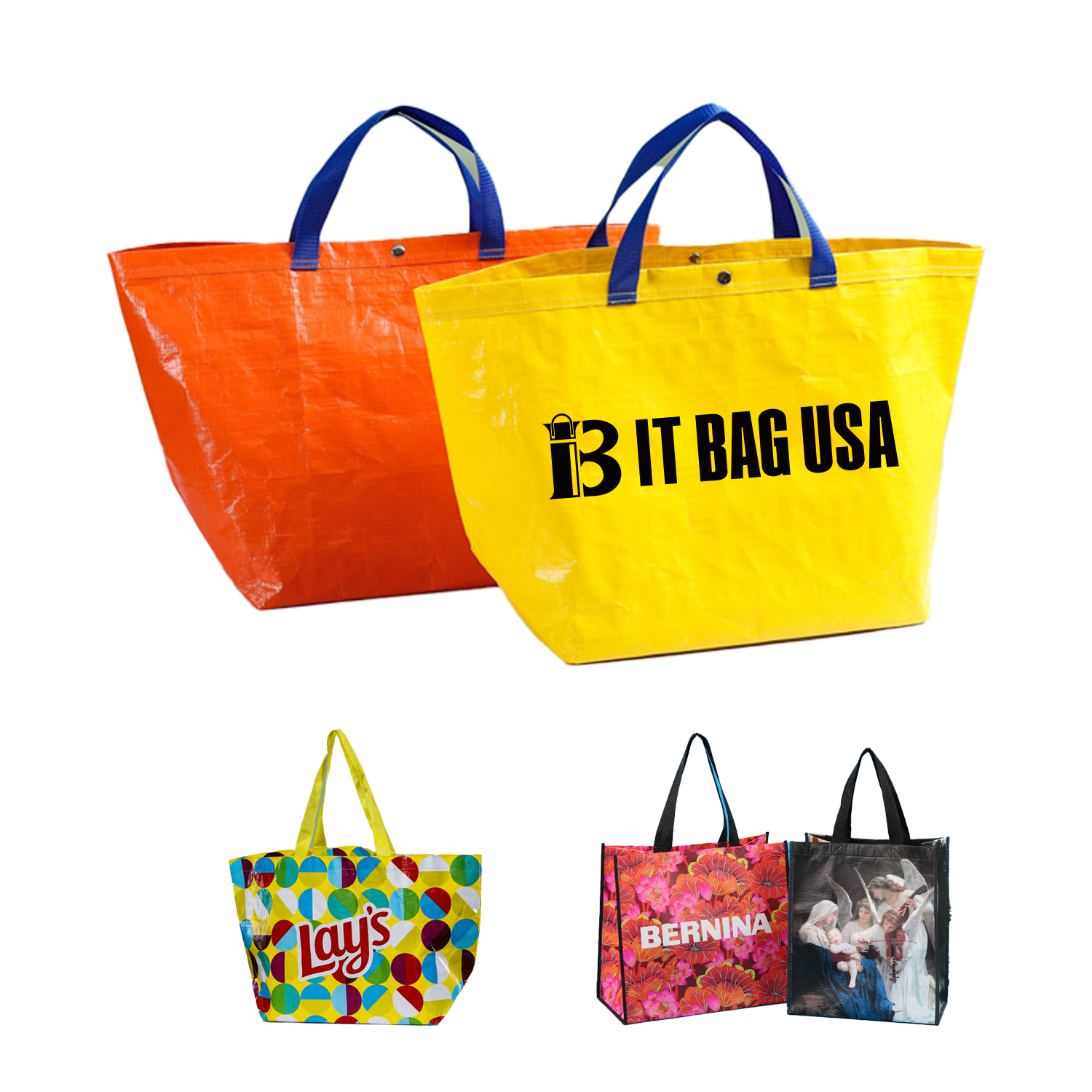 Pp Reusable Grocery Shopping Tote Bag 2