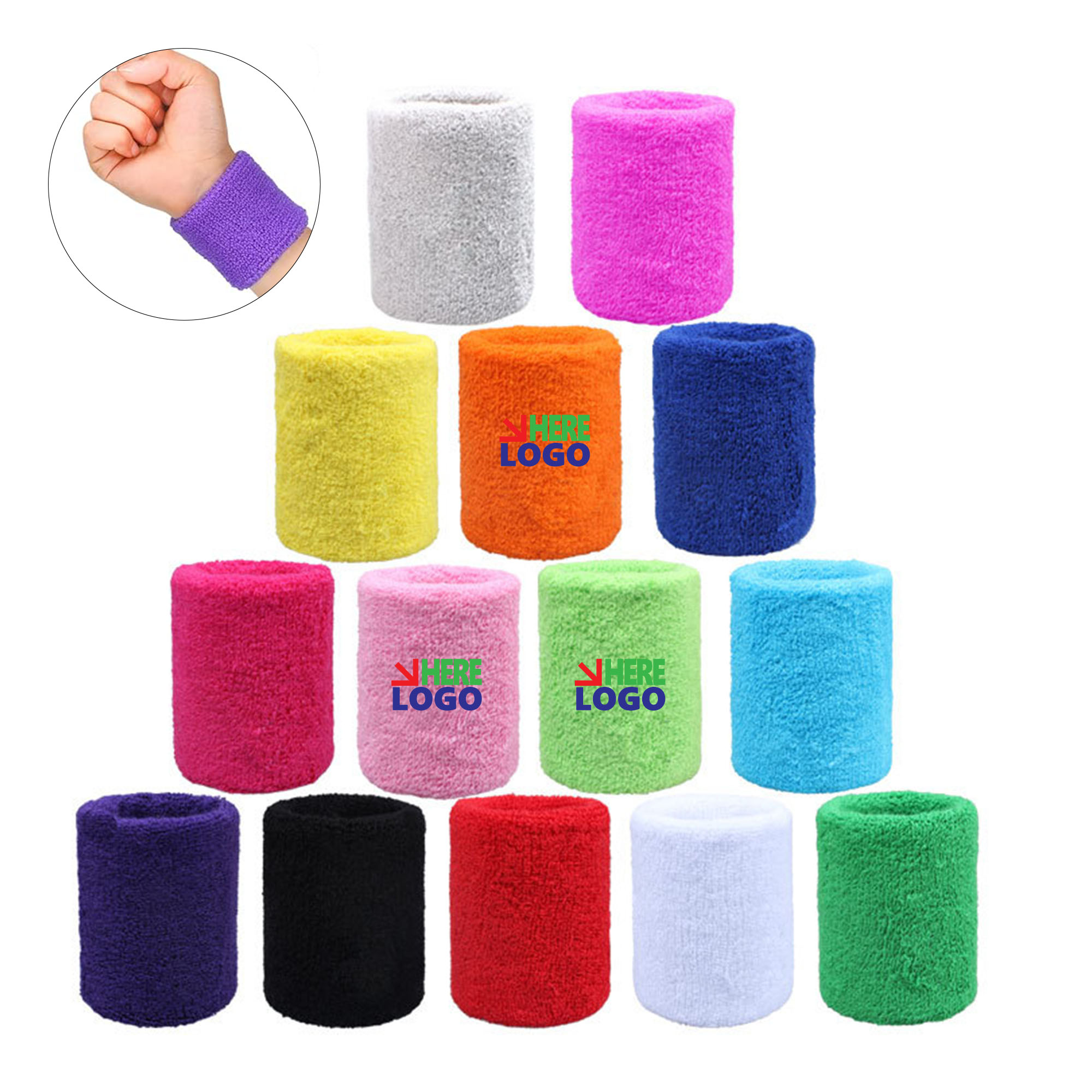 Customizable Sweat Absorbing Towel Wrist Guard 2