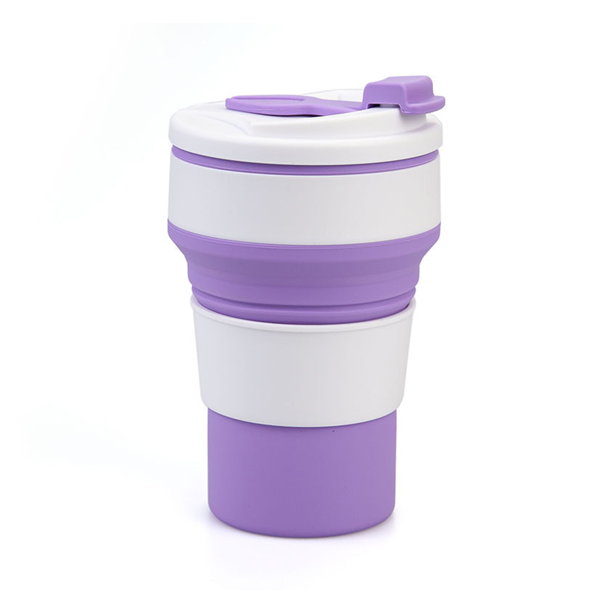 12 oz Portable Collapsible Cup Silicone with Leakproof Lid 5