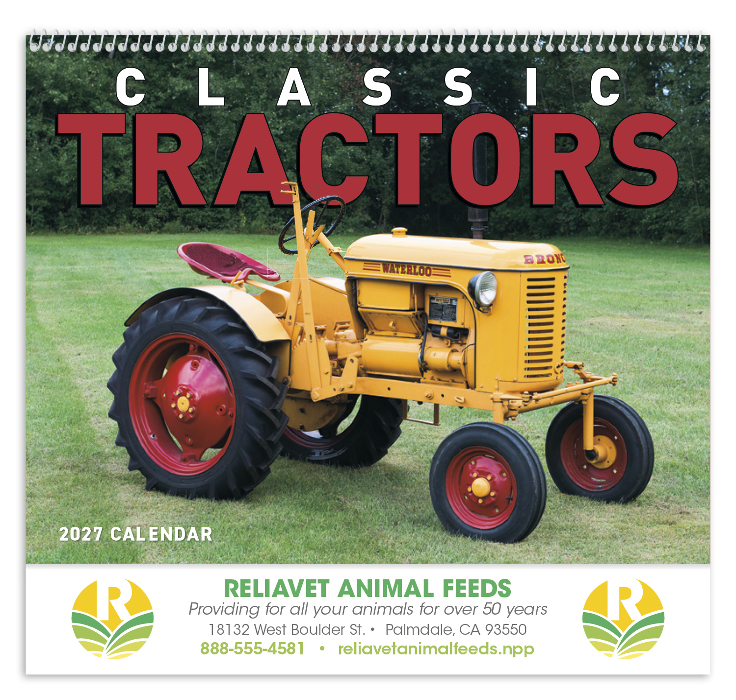 Good Value™ Classic Tractor - Spiral Calendar 24