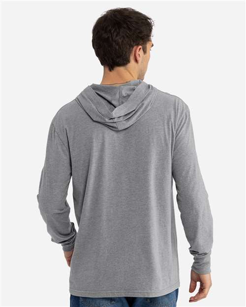 Unisex CVC Hoodie Long Sleeve T-Shirt - 6221 43