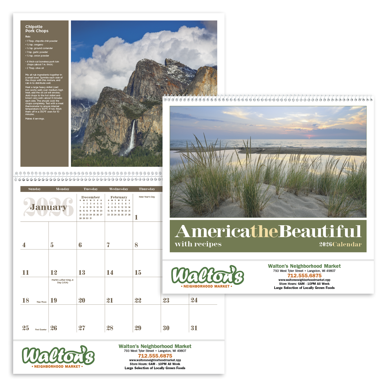 Triumph® Calendars America the Beautiful with Recipes Calendar 62