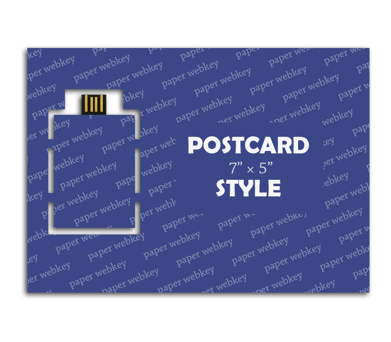 7 inch Postcard 7" x 5" Paper Webkey 1