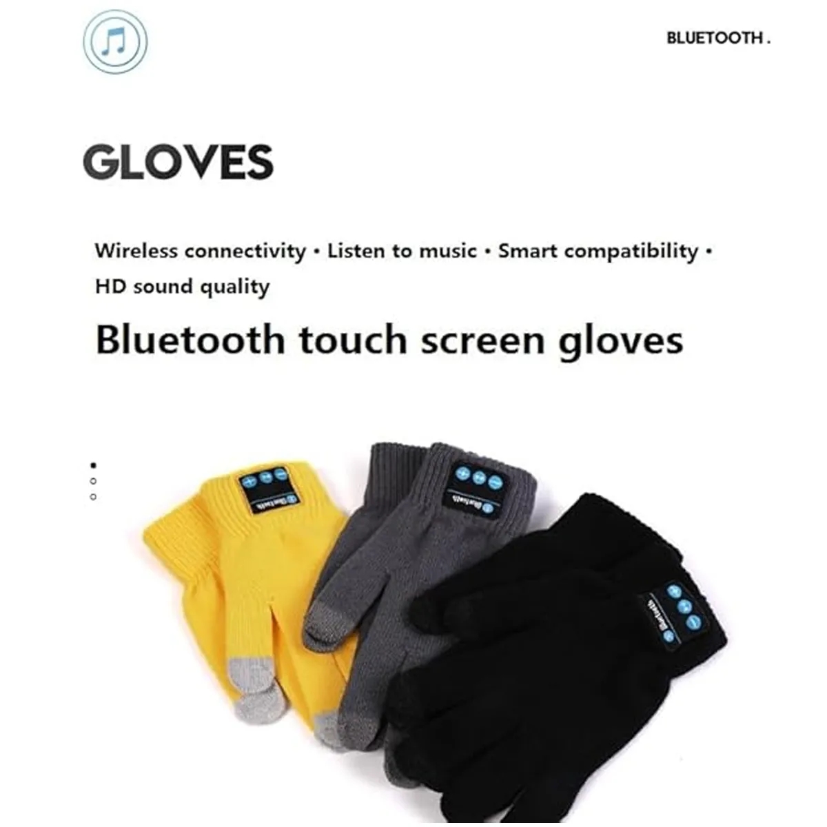 Bluetooth Warm Touch Screen Music Gloves 4