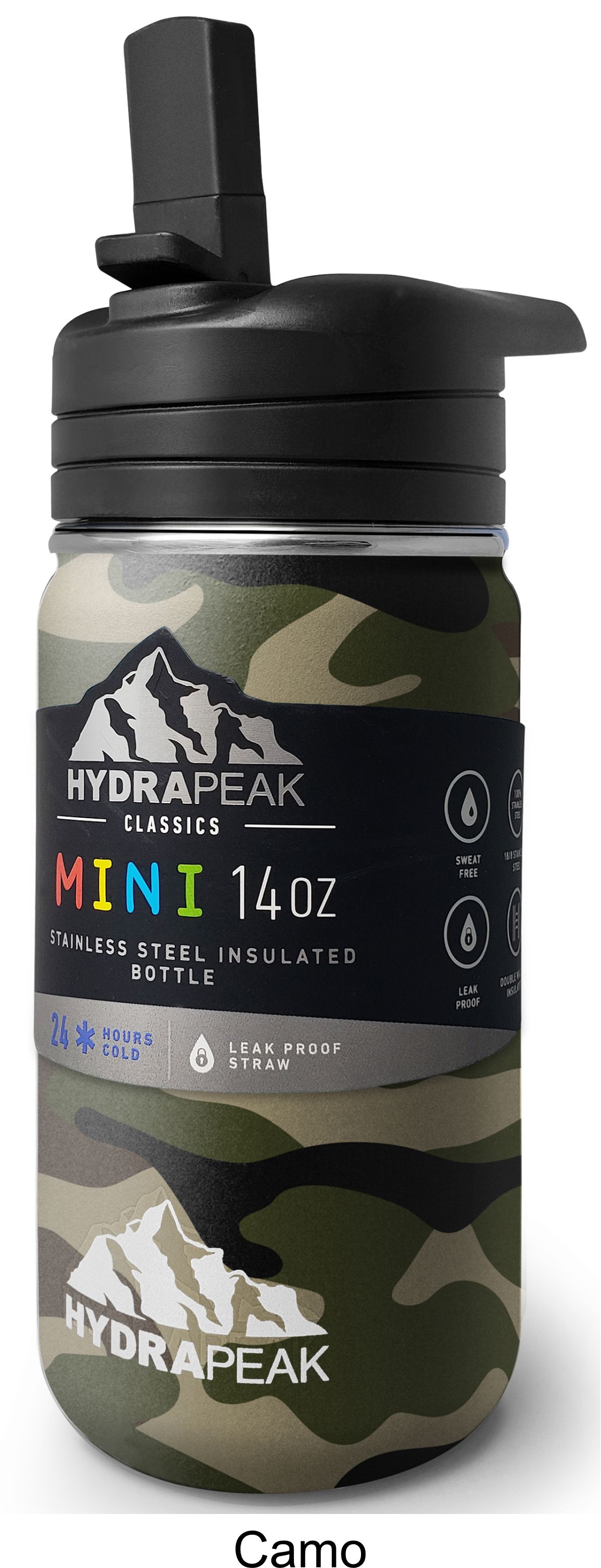 14 Oz. Hydrapeak Mini Water Bottle LIFETIME WARRANTY! 14