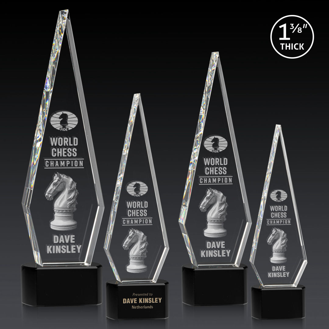 Springfield 3D Award on Paragon Base - Black 3