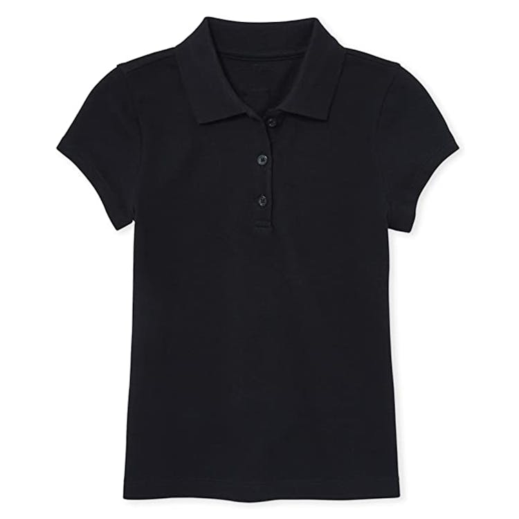 Girls' Uniform Polos - Small Black Short Sleeve 2