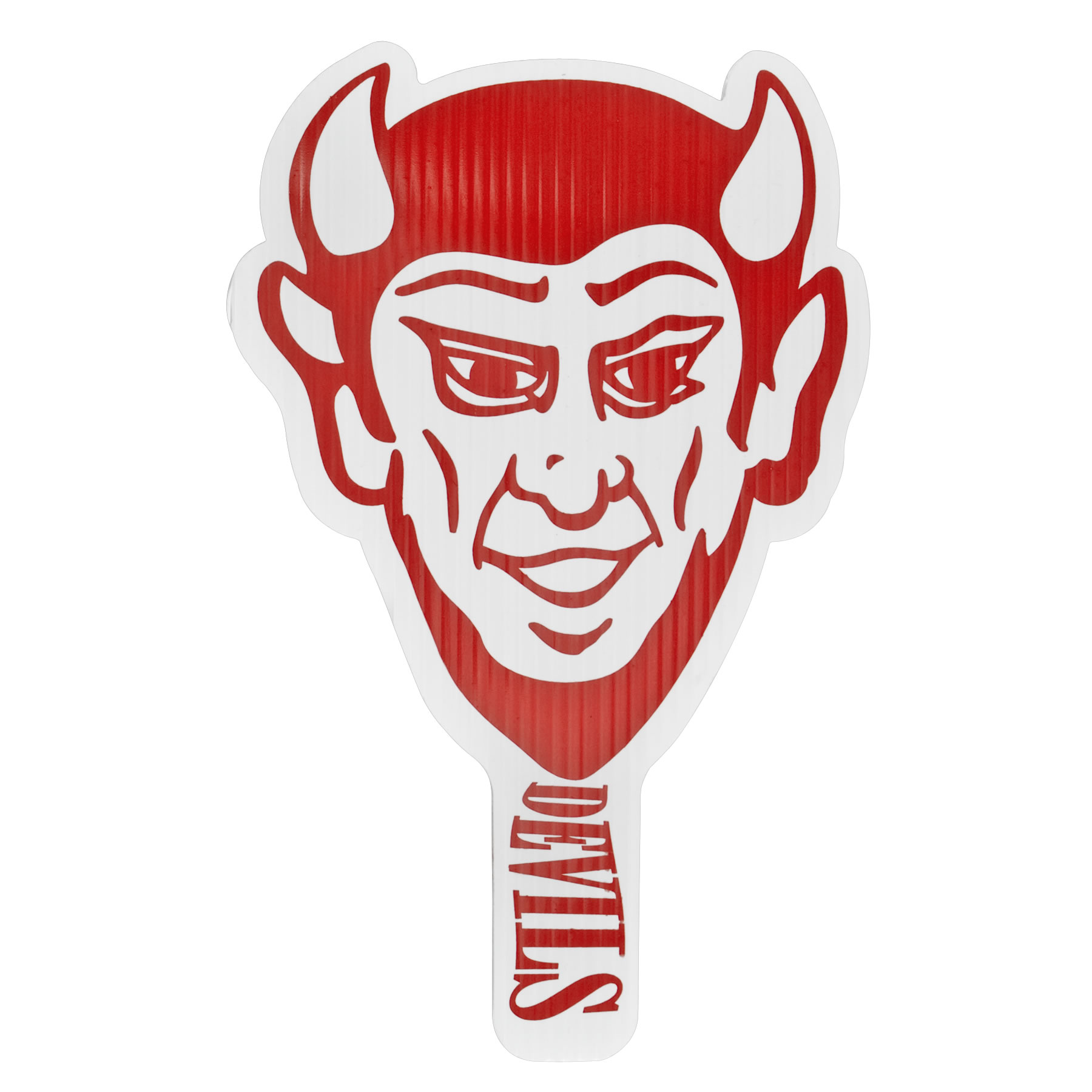 Devil Mascot Hand Fan, Screen Printed 2