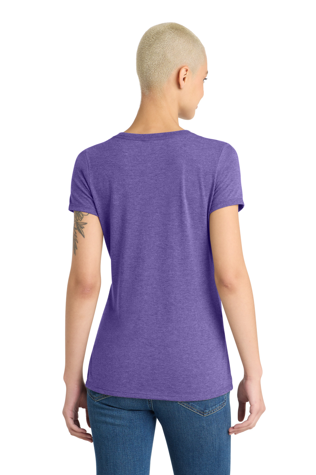 District Women's Perfect Tri V-Neck Tee. DM1350L 119