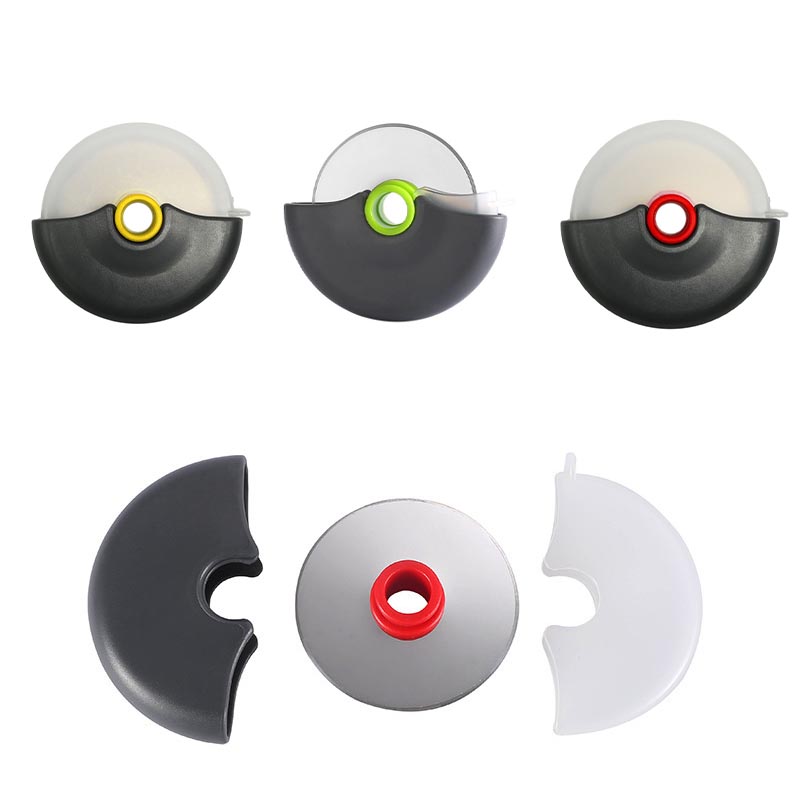 Round Roller Pizza Knife With Cover 3