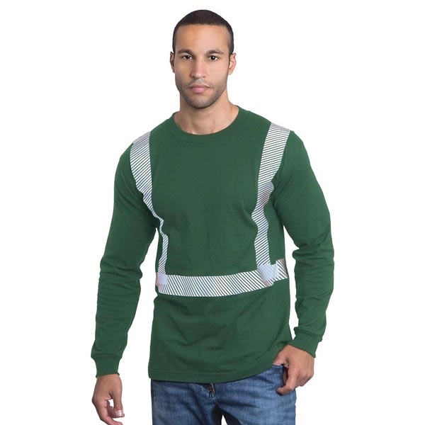 Hi-Visibility 100% Cotton L/S Crew Tee 5
