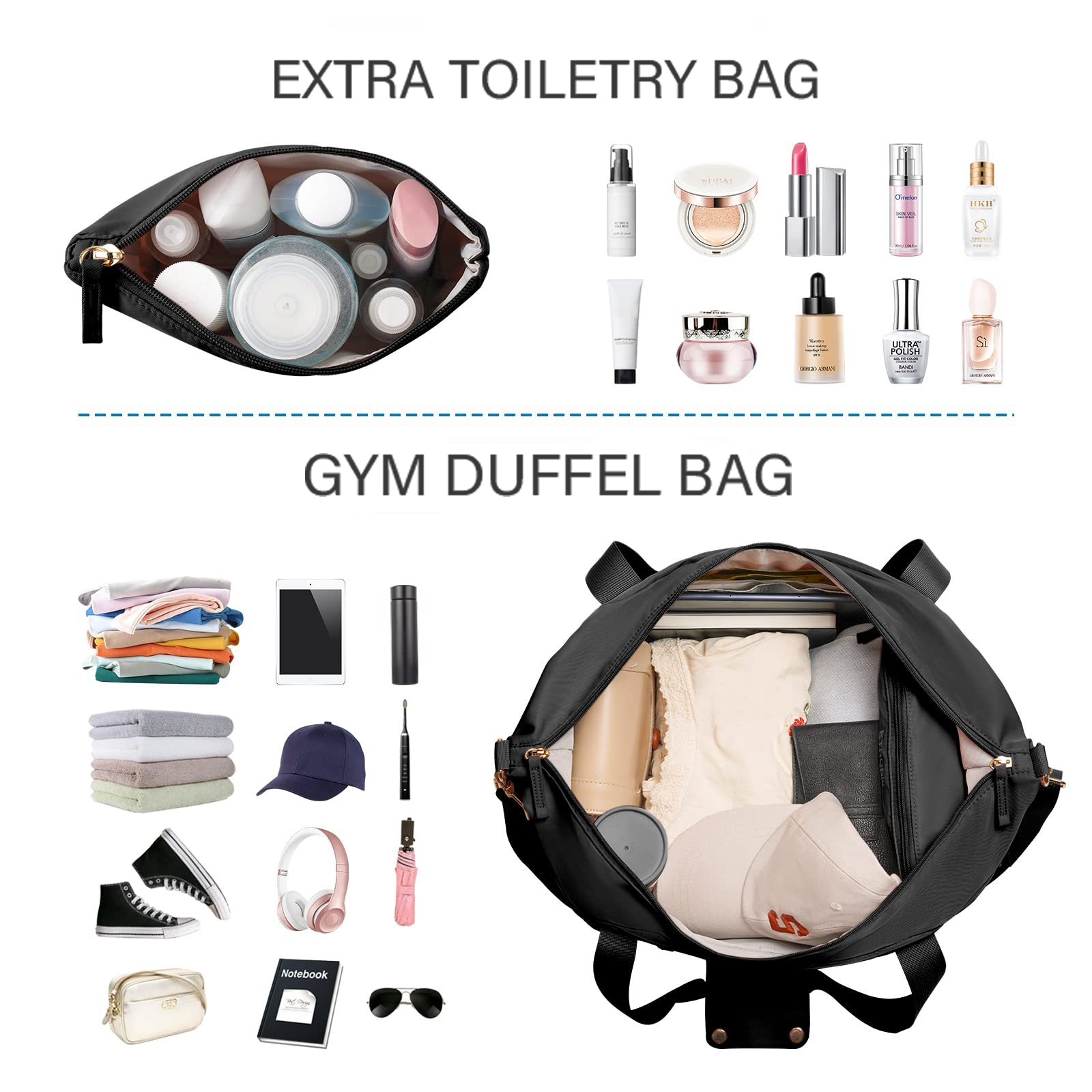 Gym Bag with USB Charging Port for Women 8