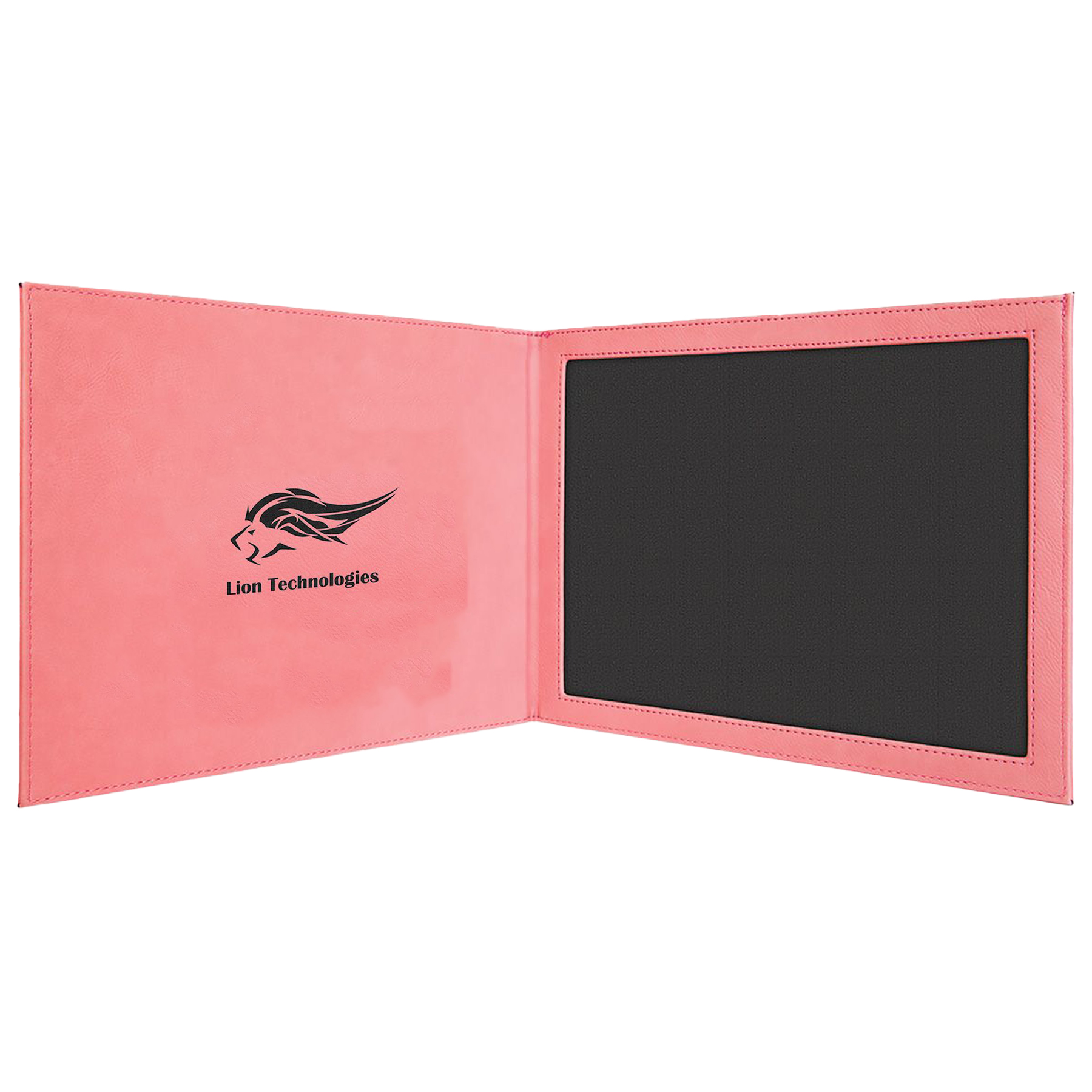 Pink Leatherette Certificate Holder 1