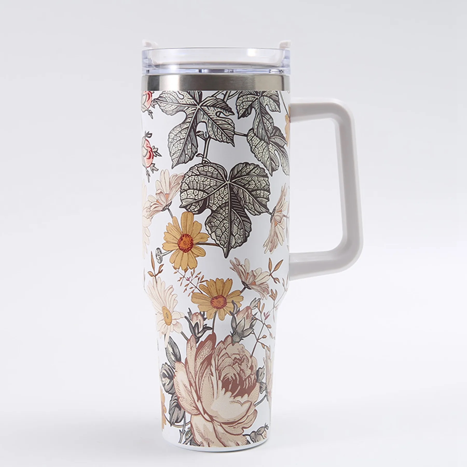 40 Oz Customized Full Color Printed Vacuum Tumbler with Hand 18
