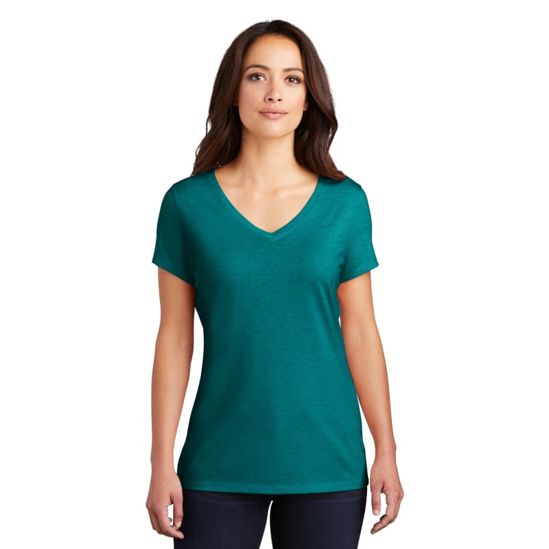 District Women's Perfect Tri V-Neck Tee. 104